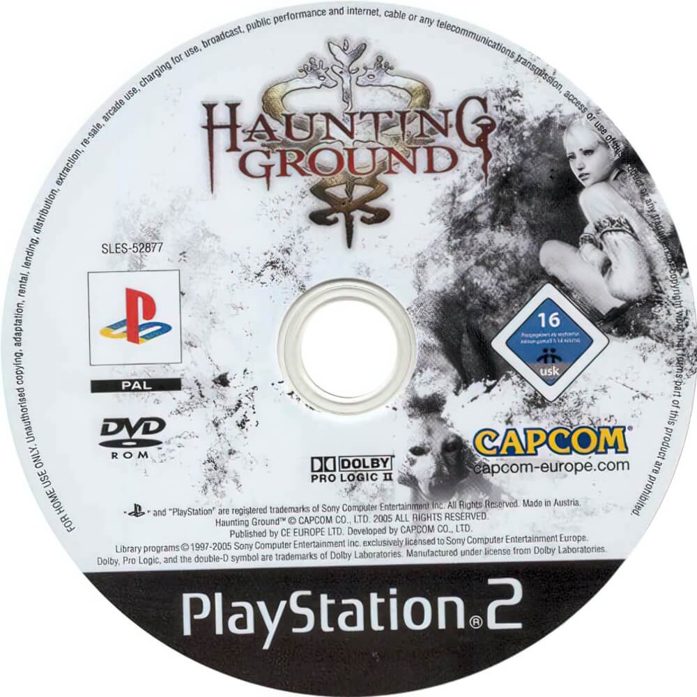 Лицензионный диск Haunting Ground для PlayStation 2